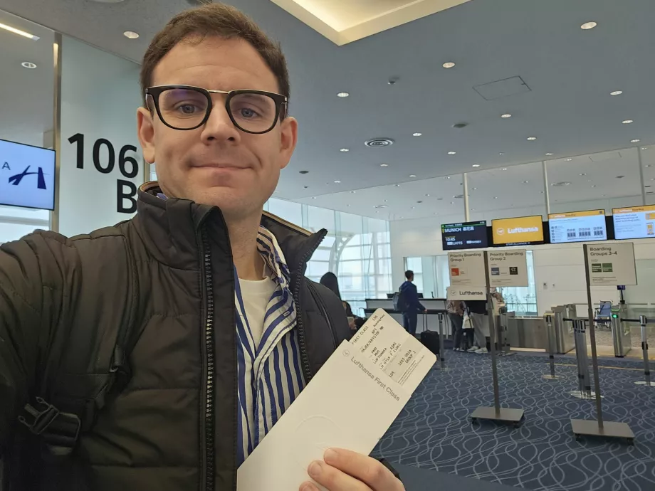 First Class biniş kartıyla ben