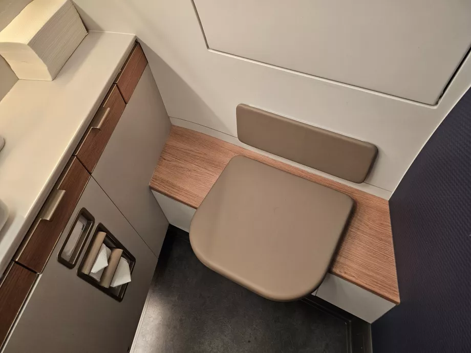 First Class yolcular için tuvalet
