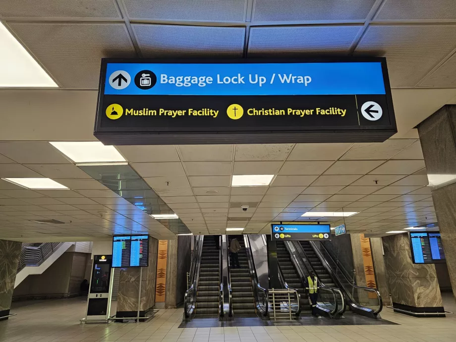 Bagaj odası için hatalı tabela