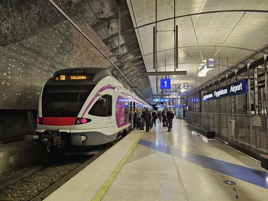 Tren, Helsinki Havalimanı