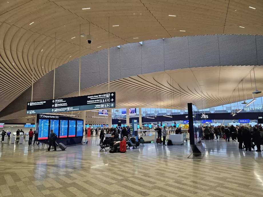 Kalkış salonu, Helsinki Havalimanı