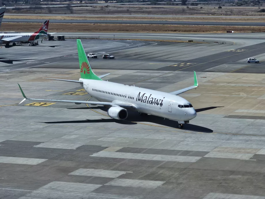 Malawi Havayolları, Boeing 737 Johannesburg Havalimanı'nda