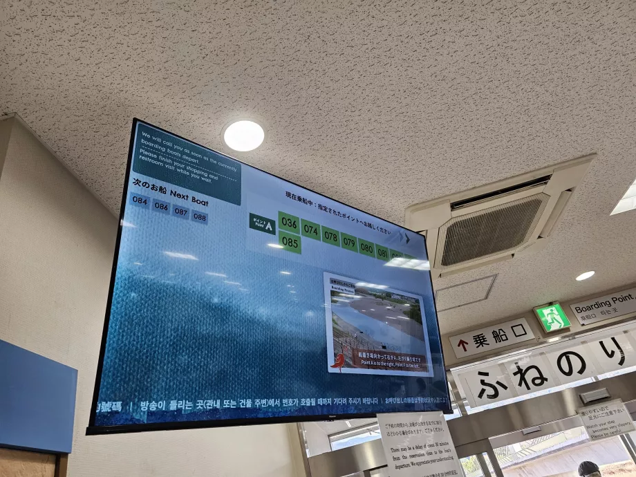 Numaralara göre gemiye biniş