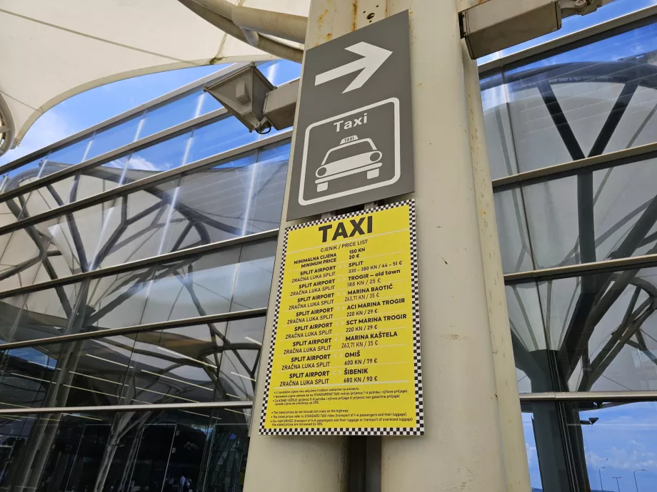 Fiyat listesi Taksi (2025)