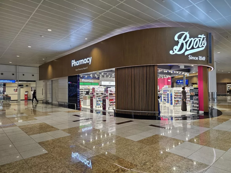 Eczane, ortak alan, Terminal 3