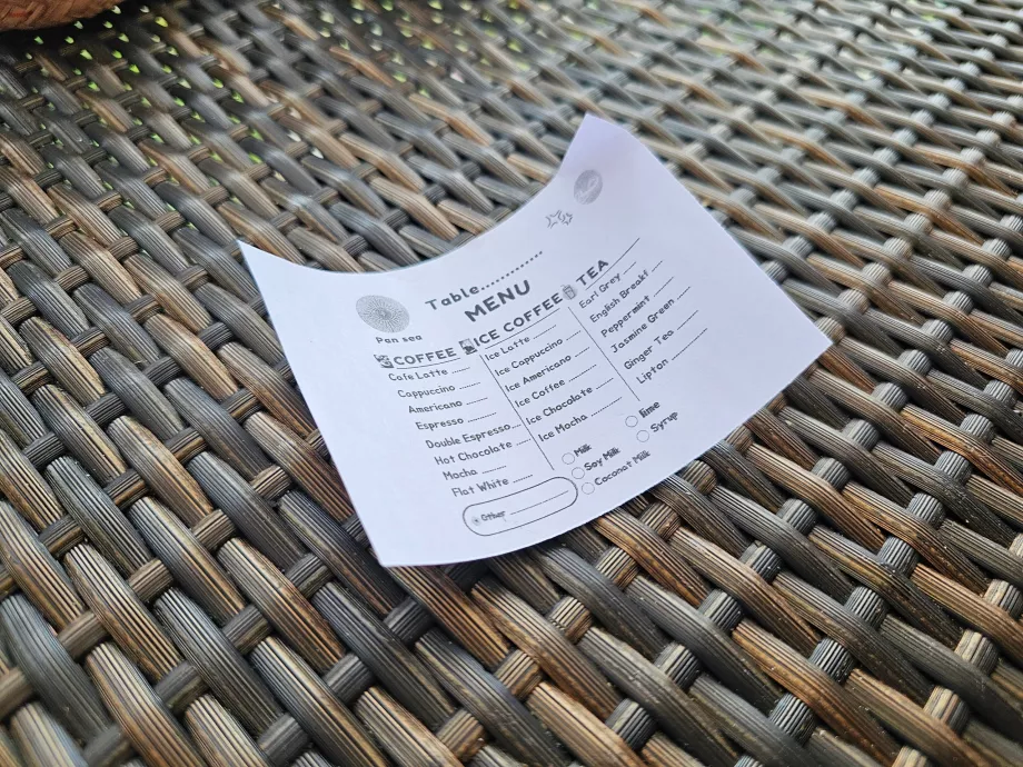 Kahvaltı: kahve menüsü