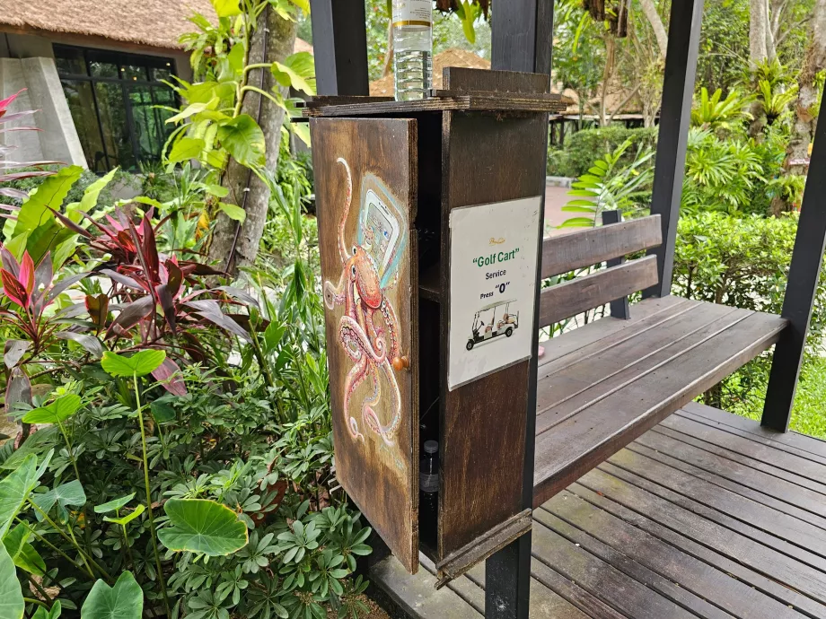 Golf arabasını çağırmak için telefon