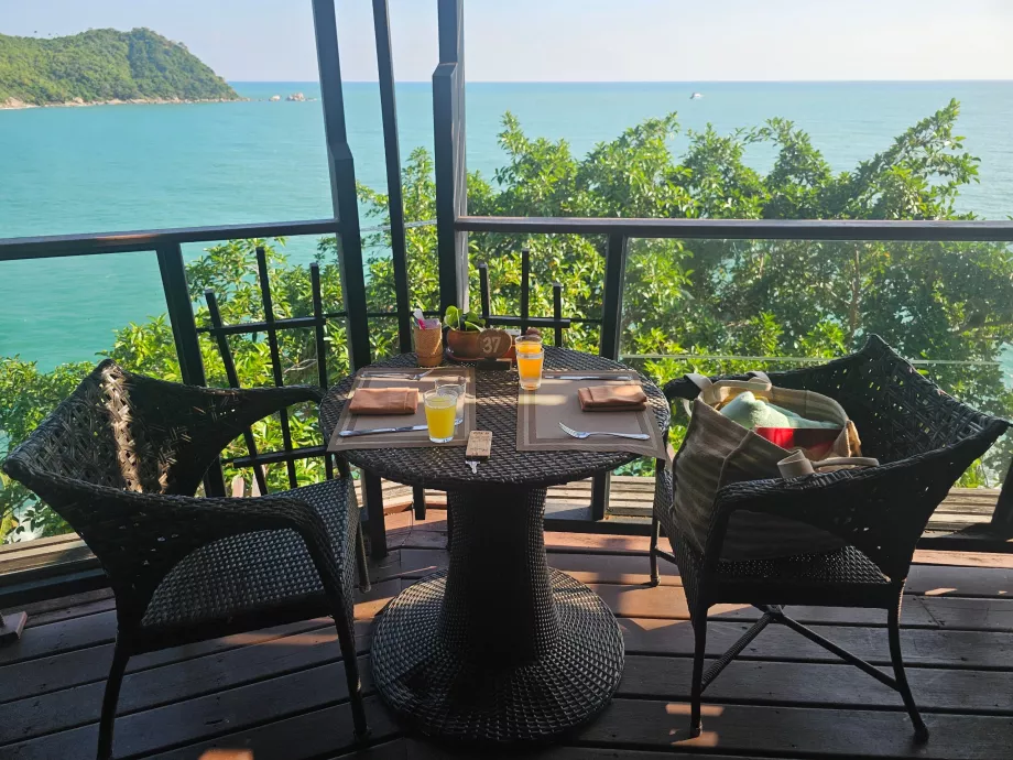 Manzaralı kahvaltı