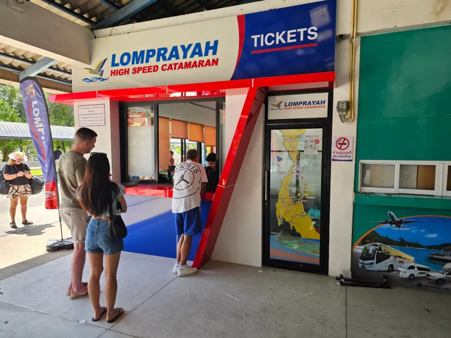 Thong Sala iskelesi, bilet gişesi