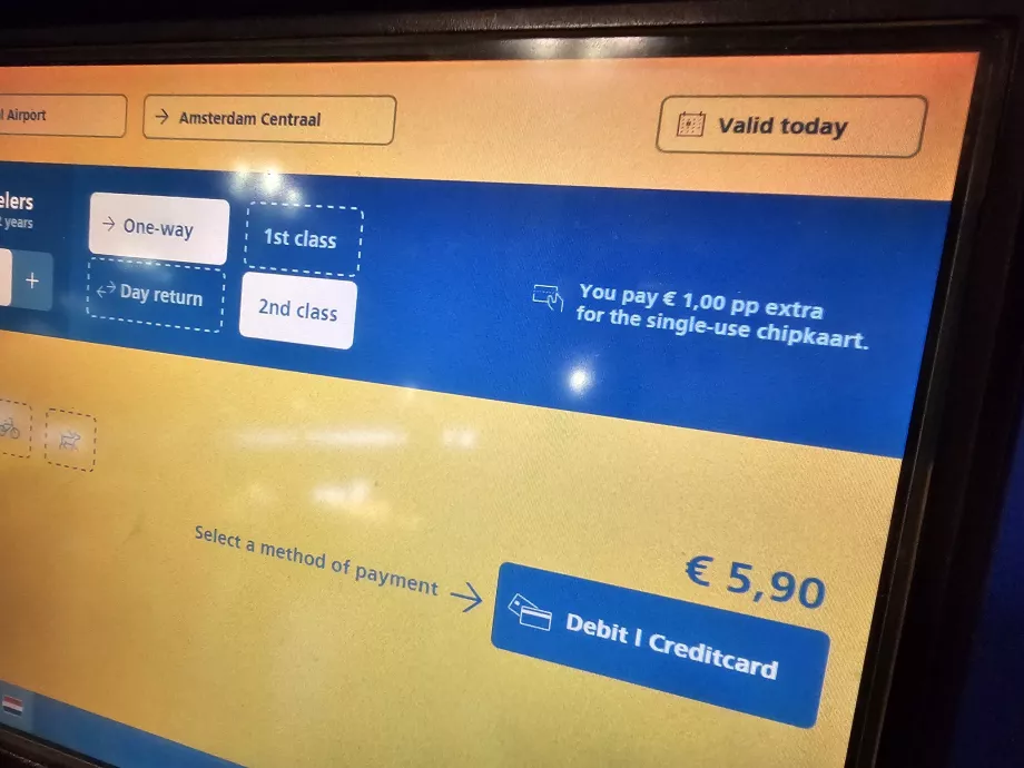 Tren bileti fiyat detayı