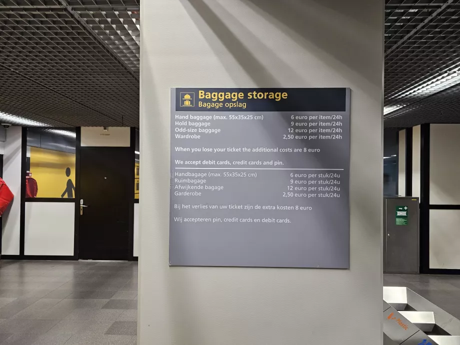 Bagaj depolama fiyat listesi