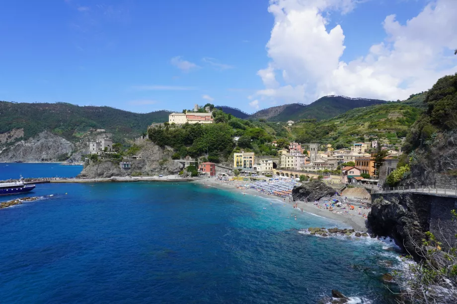 Eski Monterosso'nun manzarası