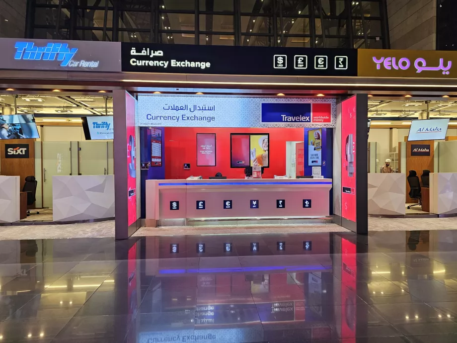 Döviz bürosu, halka açık kısım