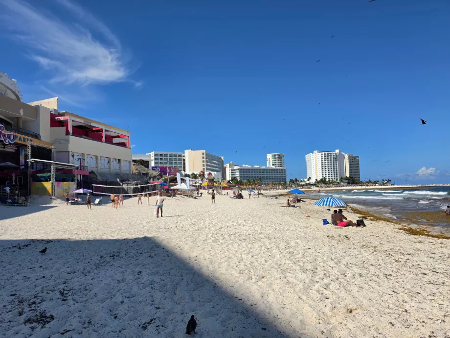 Coco Bongo'nun önündeki Playa Gaviota Azul