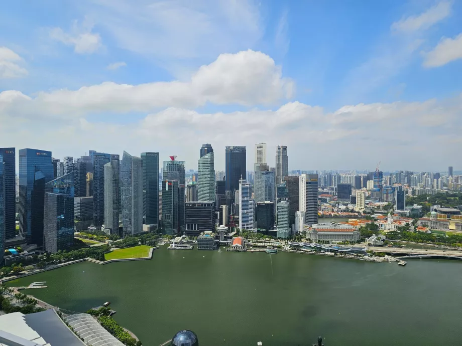 MBS çatı havuzundan görünüm