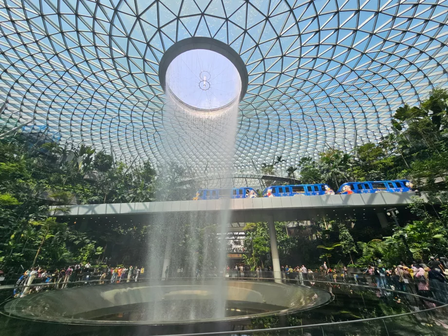 JEWEL'de şelale ve tren