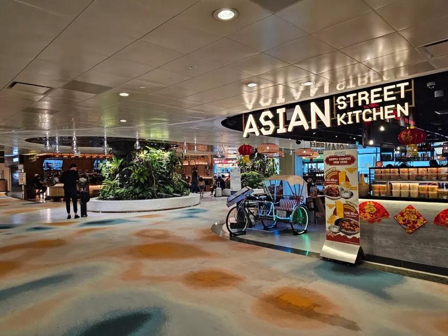 Restoran, Terminal 2, transit bölge