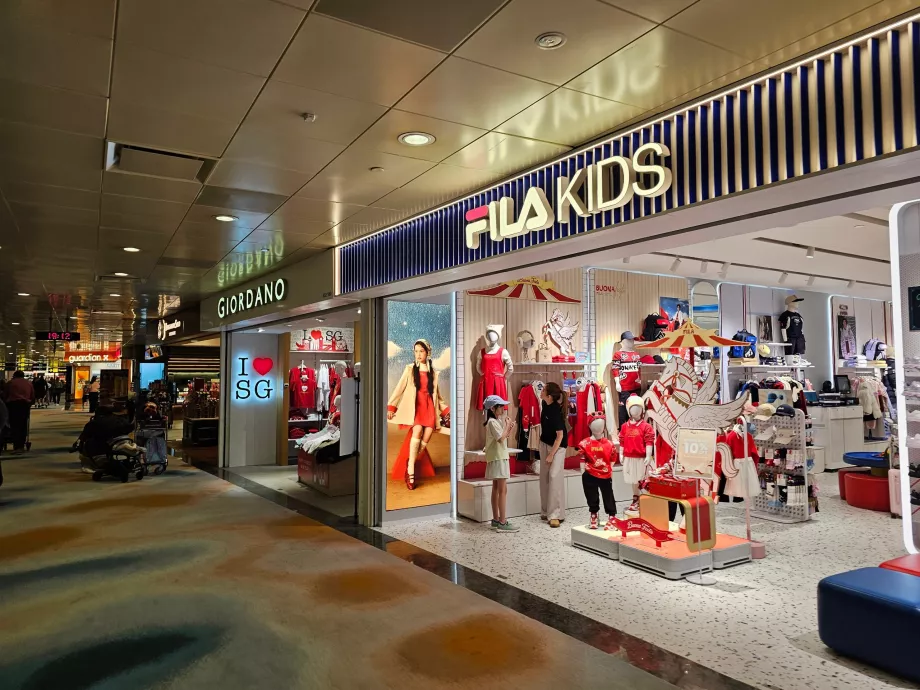 Mağazalar, Terminal 2, Transit Bölge