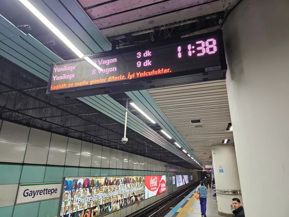 Metro varış bilgileri