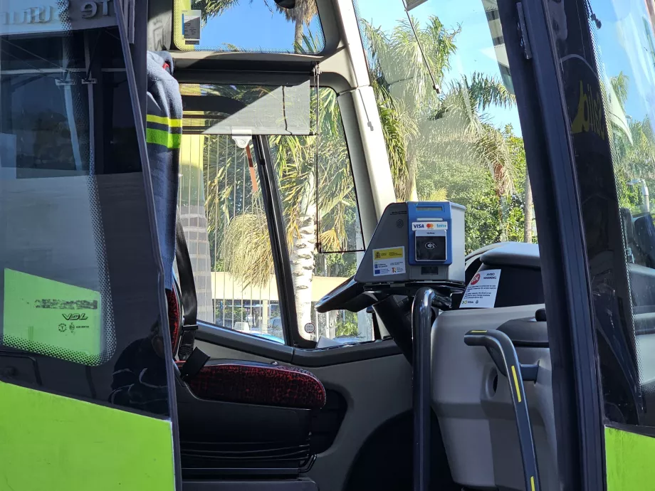 Bilet doğrulayıcı + kartla ödeme