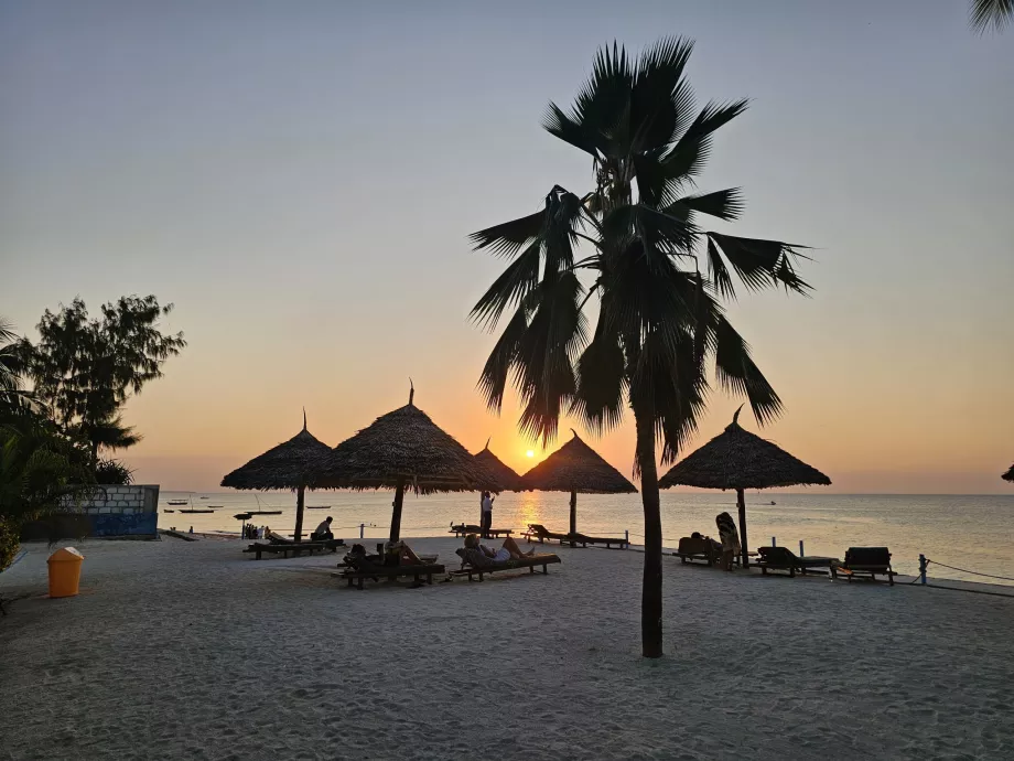 Nungwi'de gün batımı