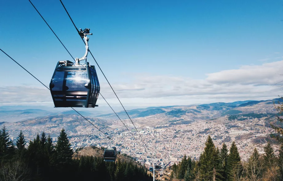 Trebevič'e giden teleferik