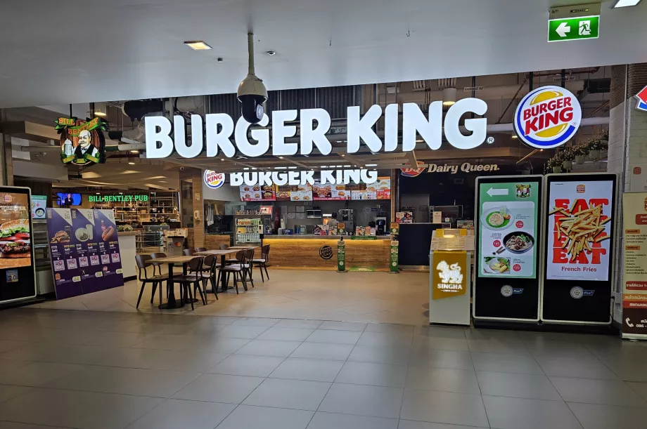 Burger King, ortak alan, iç hatlar terminali