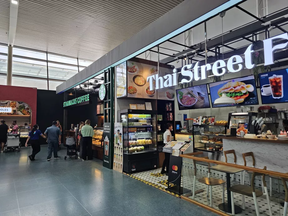 İkramlar, ortak alan, uluslararası terminal