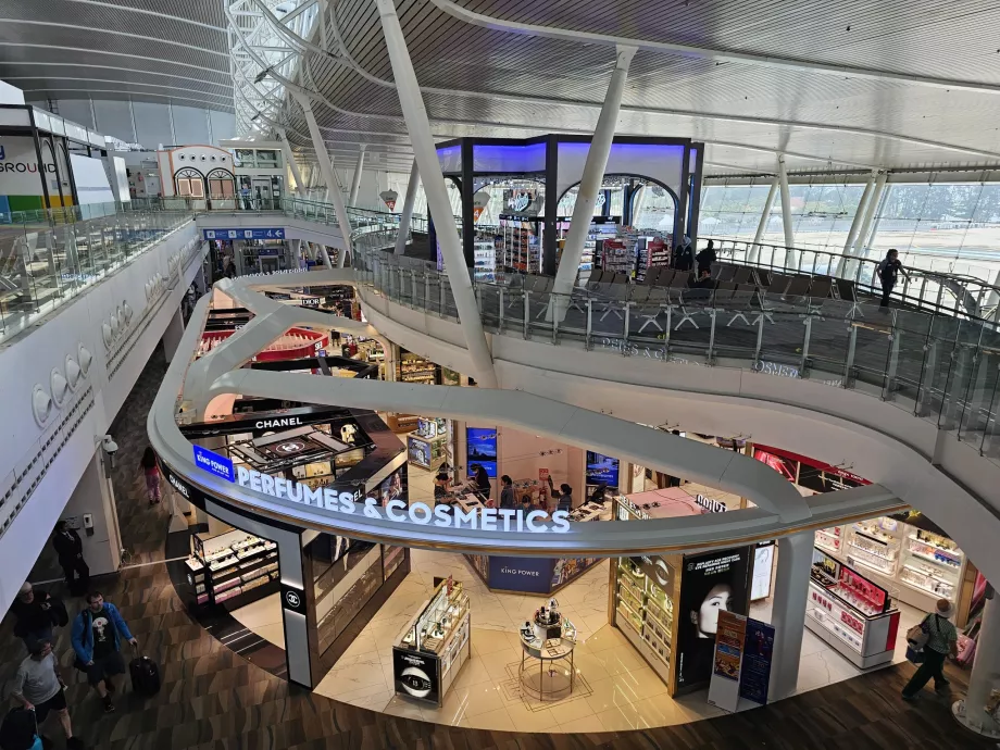 Transit bölgedeki mağazalar, uluslararası terminal
