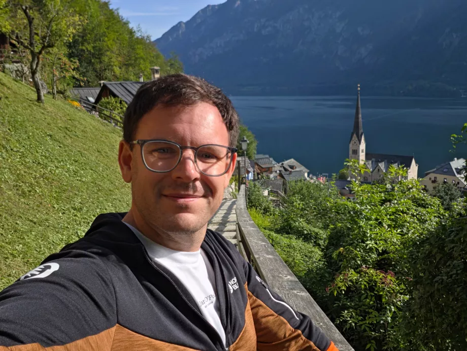 Hallstatt'ın yukarısında ben