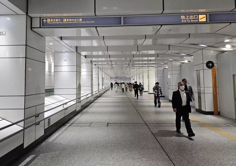 Shinjuku İstasyonu'ndan Tokyo Büyükşehir Hükümet Binası'na yolculuk