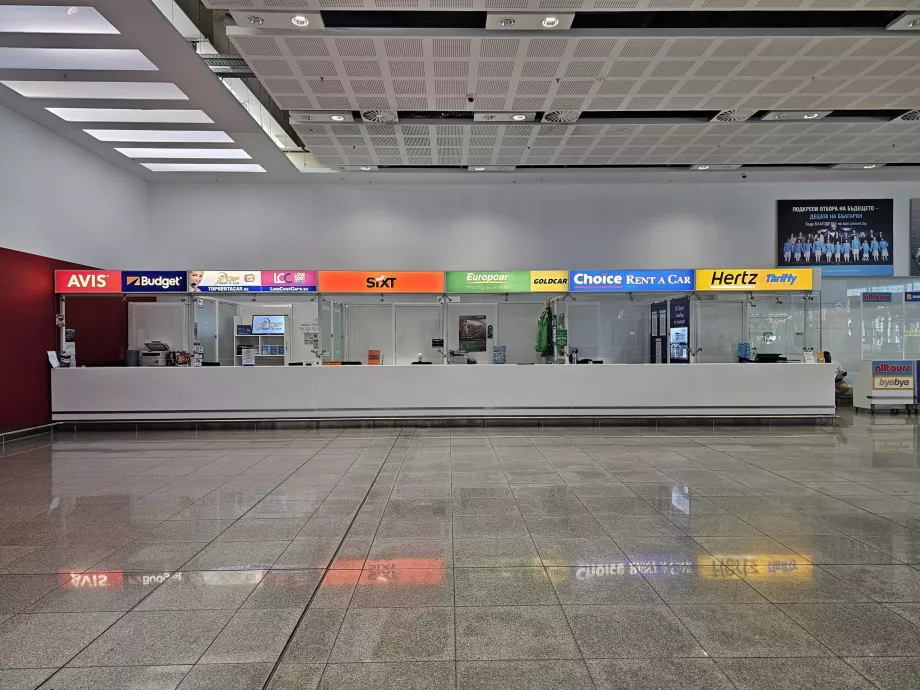 Araç kiralama kontuarları