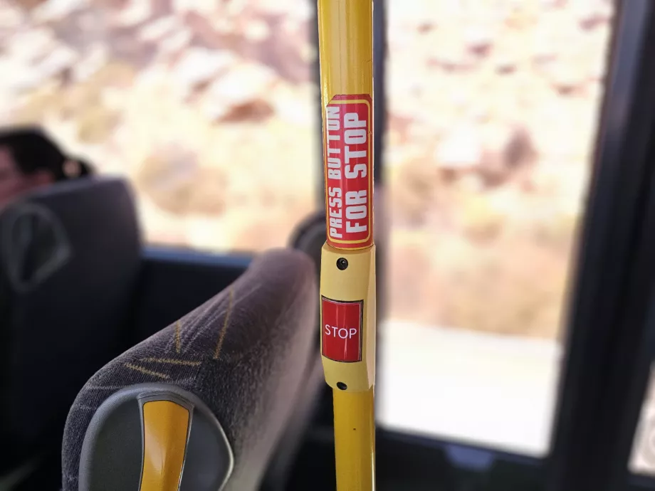 KTEL otobüslerinde dur butonu