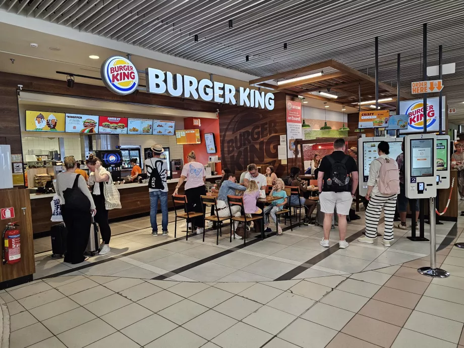 Burger King, transit alanı