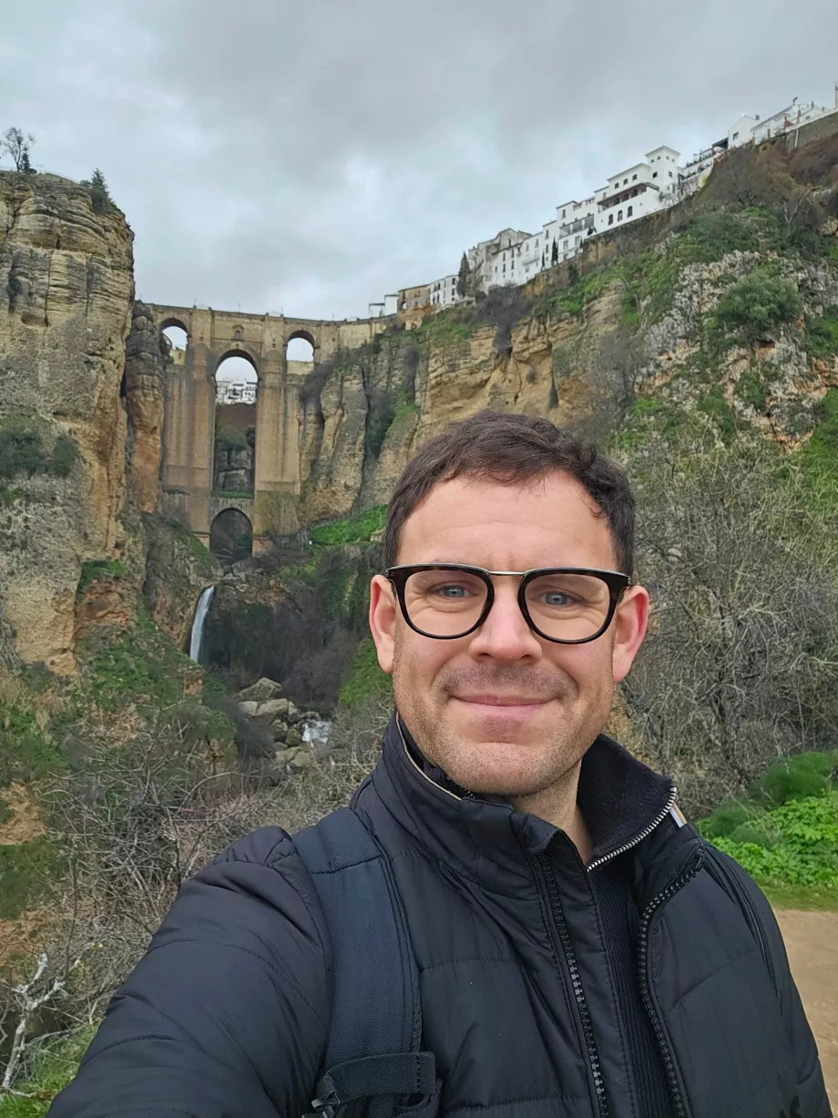 Mirador Puente Nuevo seyir noktasında ben