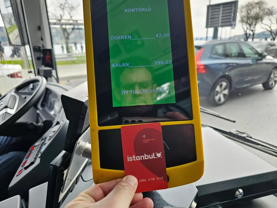 Otobüste İstanbulkart ödemesi