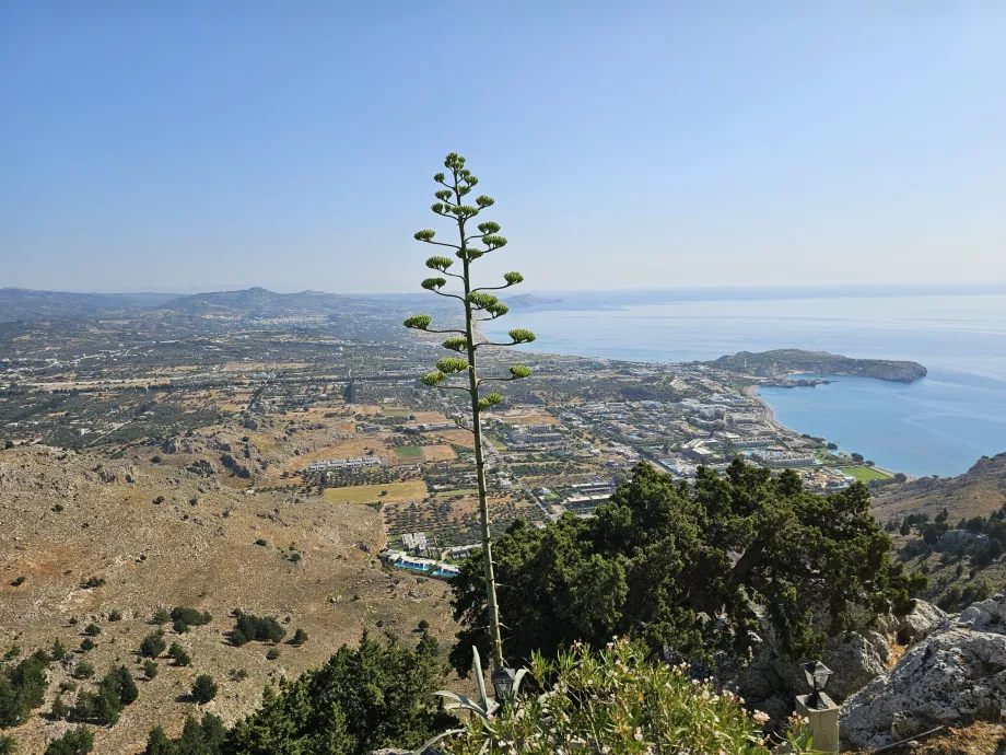 Meryem Ana Manastırı'ndan Kolymbia beldesine bakış