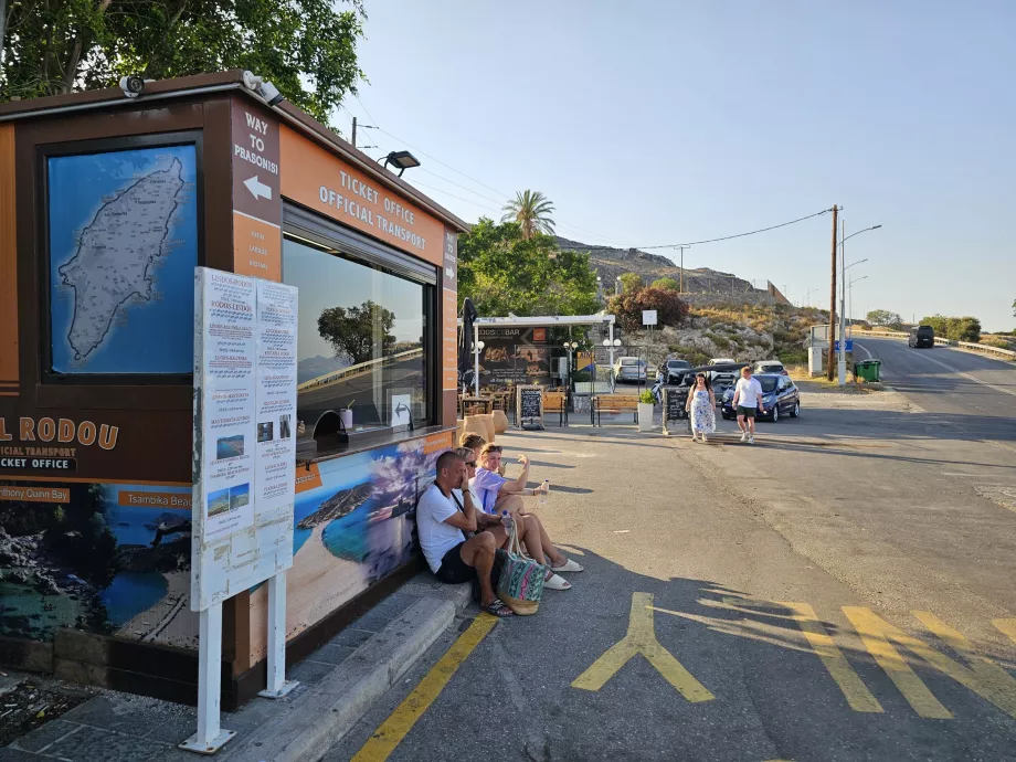 Otobüs bileti satışı, Lindos