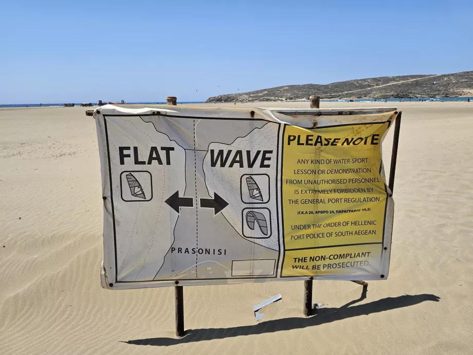 Prasonisi'deki dalgalar hakkında bilgi