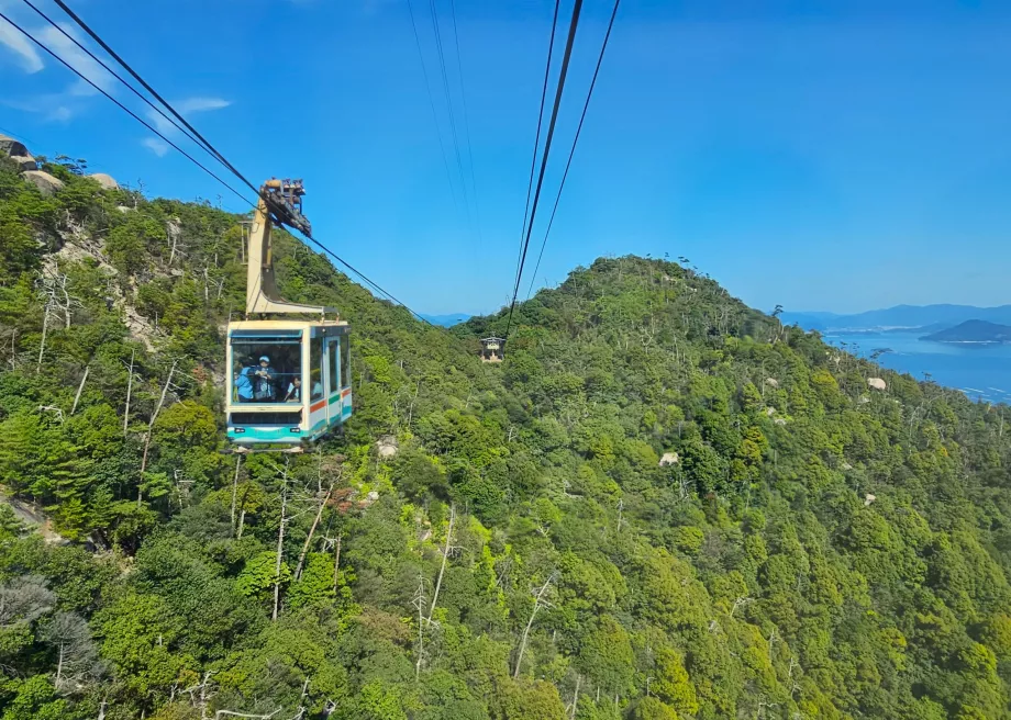 Misen Dağı'ndaki teleferiğin ikinci kısmı