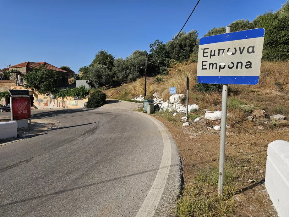 Köyün başlangıcını işaretlemek