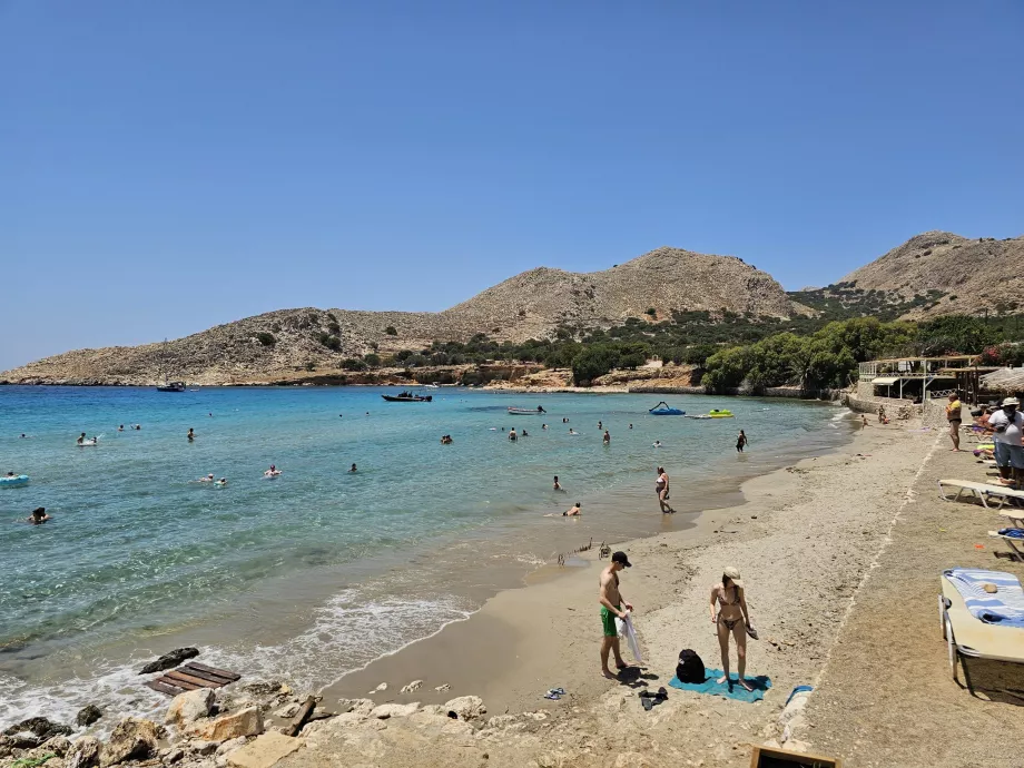 Su girişi, Pondamos Plajı