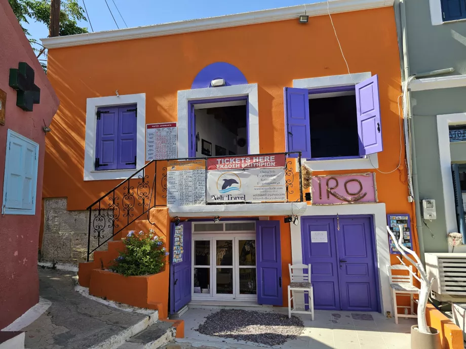 Skala Kamirou tekne bileti dükkanı