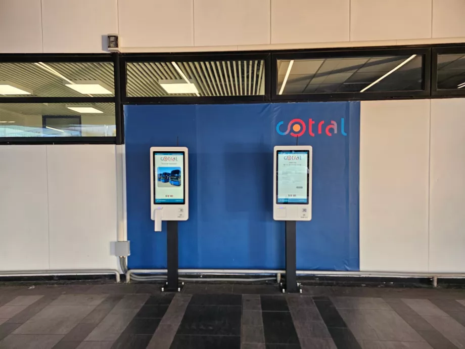 Cotral otobüs bilet makineleri