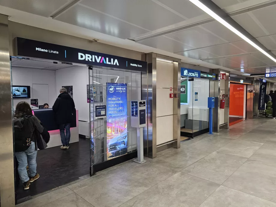 Araç kiralama, gelen yolcu salonu