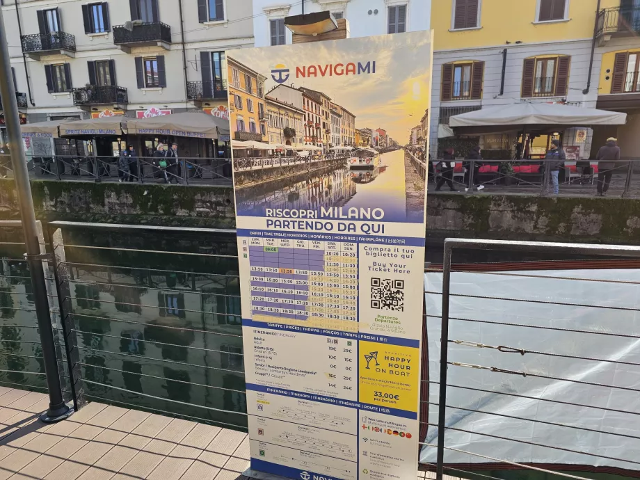 Navigli'de tekne turu