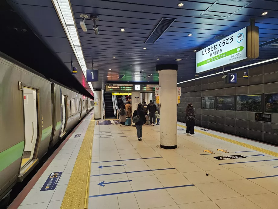 Havalimanındaki tren istasyonu