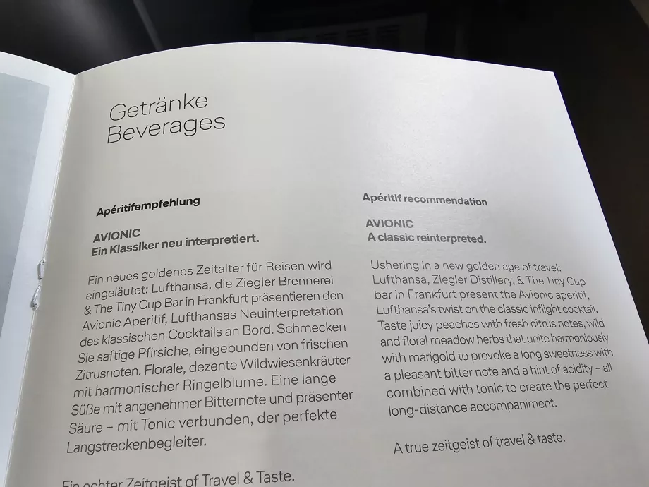 Avionic, özel kokteyl