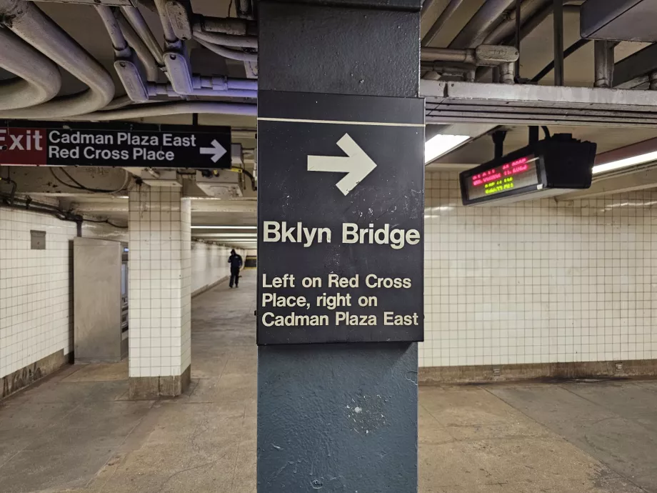 Brooklyn Köprüsü'ne yol tarifi