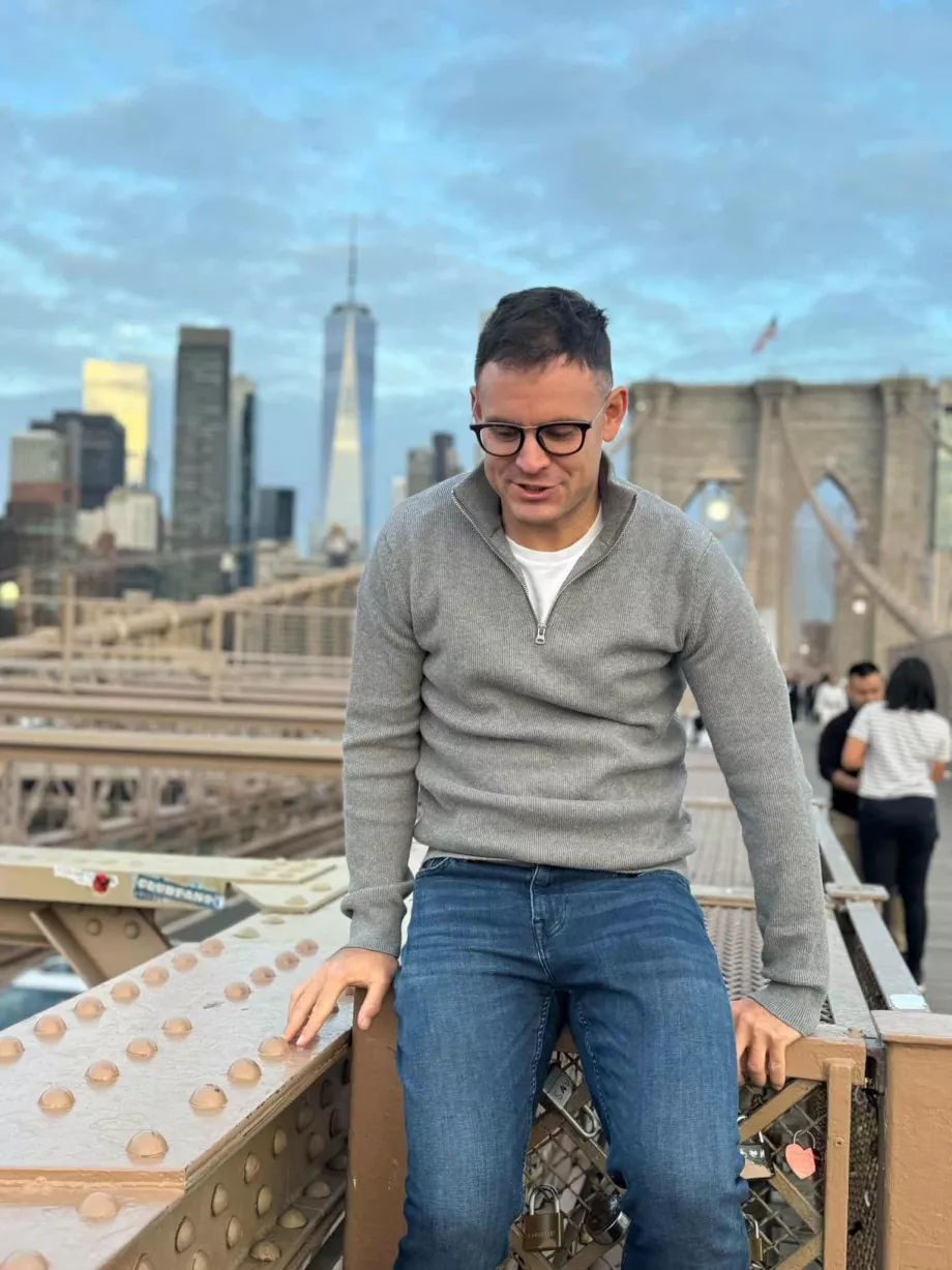 Brooklyn Köprüsü'nde ben